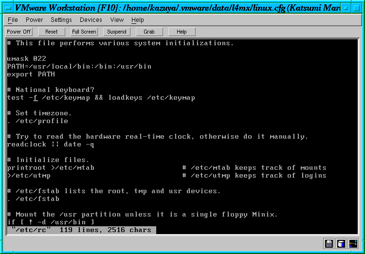 L4/Minix Boot Process